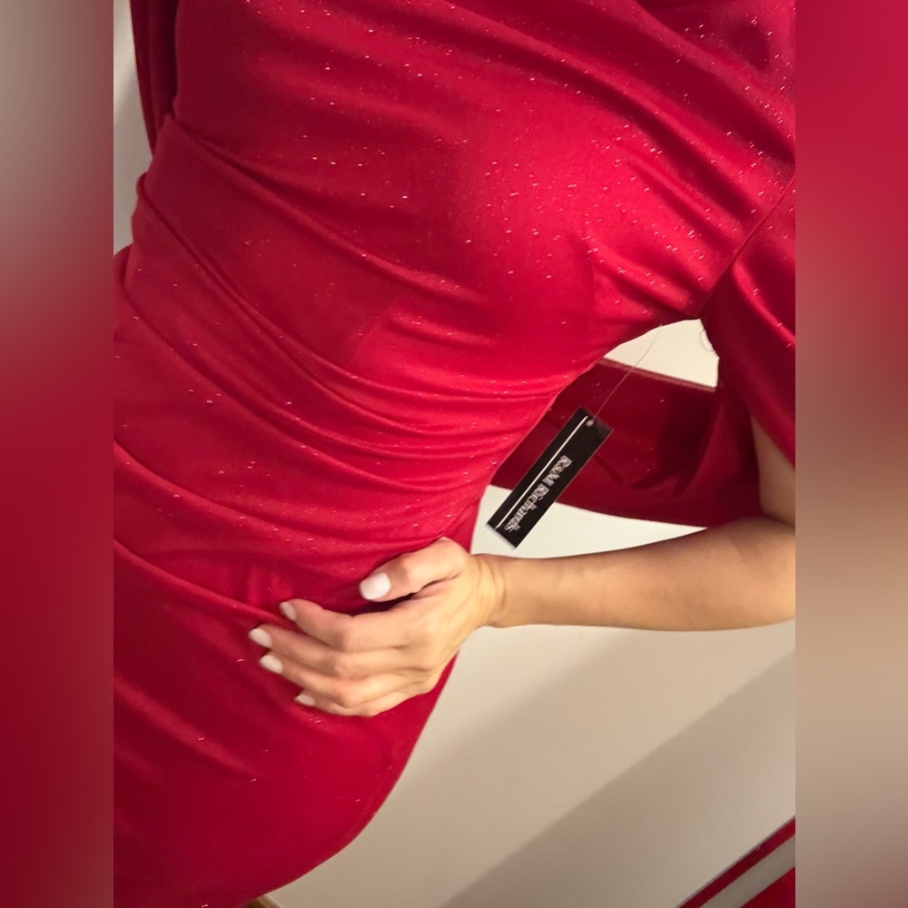 Elegant Red Dress 57 inches length